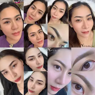 สักคิ้วสีฝุ่นสีพรีเมียม
