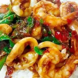 Seafood Basil Rice (Shrimp, Squid)