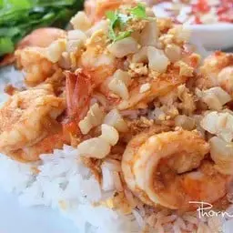 Garlic Seafood Rice (Shrimp, Squid)
