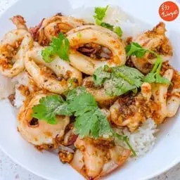 Garlic Squid Rice