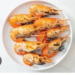 กุ้งแม่น้ำเผา ( จำนวนของกุ้งขึ้นอยู่กับไซร์และราคาในแต่ละวัน )