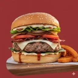 [อร่อยซ่ากับโค้ก] แฮมเบอร์เกอร์เนื้อ + โค้ก ออริจินัล (กระป๋อง)