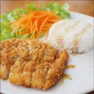 ข้าวไก่ทอดราดซอสเทอริยากิ