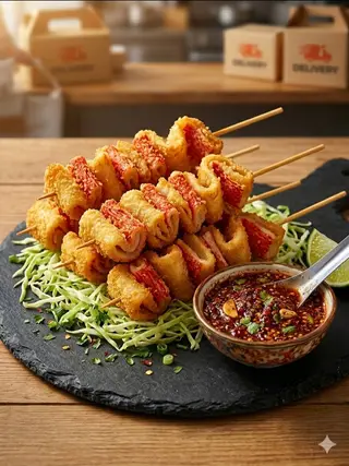 ปูอัดแผ่นทอดกรอบ