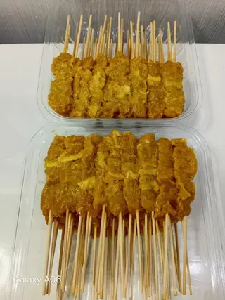 Fresh pork satay