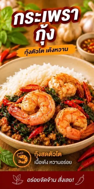 กระเพรากุ้ง