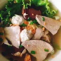 Pork blood soup