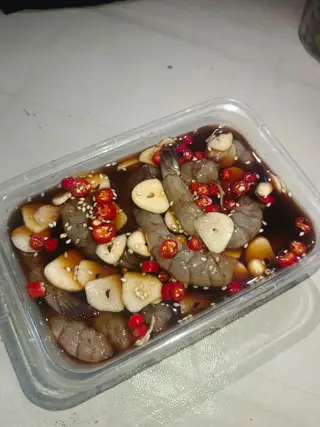 Soy sauce marinated shrimp