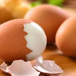 1 hard-boiled egg (size 0 egg)