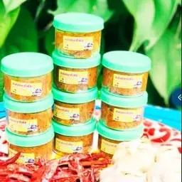 Jaew Bong (fermented fish paste with cooked horseshoe crab)