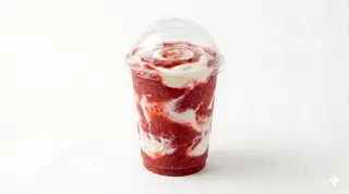 สตอเบอร์รี่ปั่น/โยเกิร์ต (Strawberry Smoothie)
