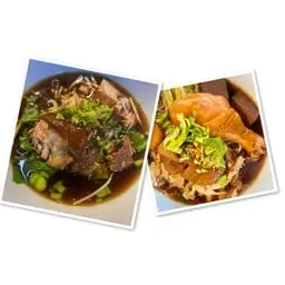 [เซตสุดฮิต] ก๋วยเตี๋ยวขาหมู + ก๋วยเตี๋ยวสองใจ