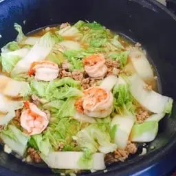 ผัดผักกาดขาวทะเลรวม