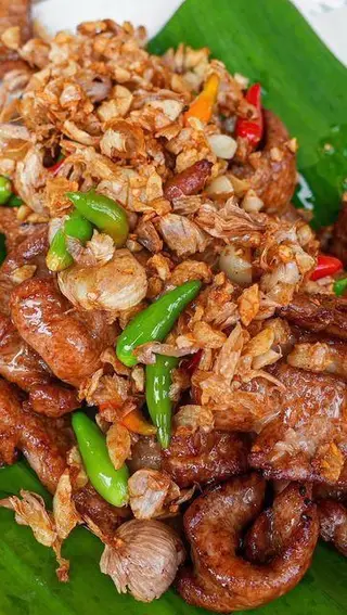 Fried fermented pork
