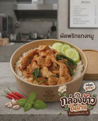 Pork fried rice with chili paste