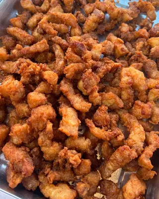 หมูสามชั้นทอด 1ขีด