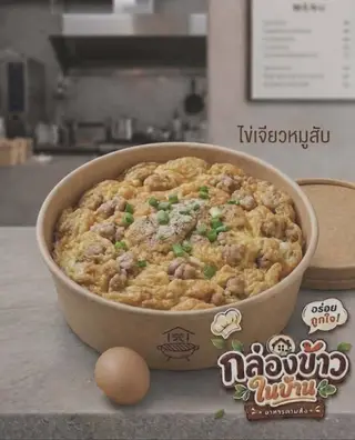 Rice with minced pork omelet