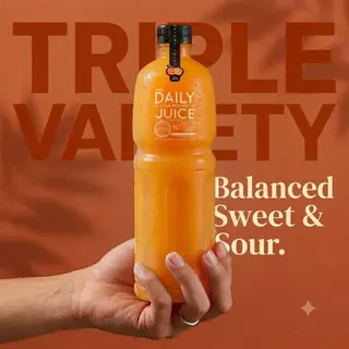 Freshly squeezed orange juice, 1000ml.