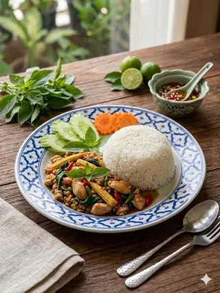 กะเพราไก่
