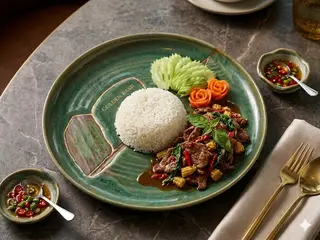 กะเพราหมูชิ้น