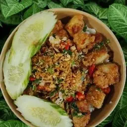 (Side dish) Fried chicken with chili and salt (Side dish)