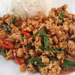 ข้าวกะเพราหมูสับรสเด็ด