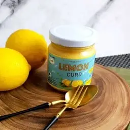 keto lemon curd, flour-free and sugar-free.
