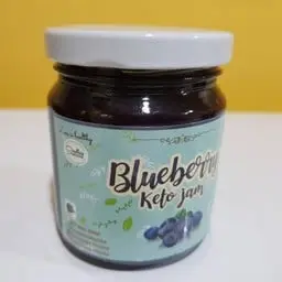 Blueberry Keto Jam: 100% keto blueberry jam, flour-free and sugar-free.