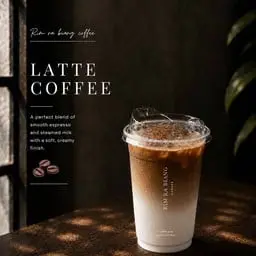 Latte coffee