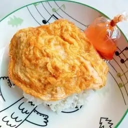 Rice with omelet