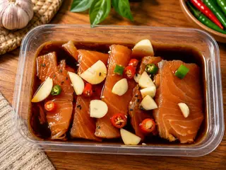 Pickled salmon