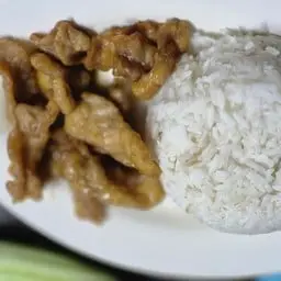 Fried pork with rice