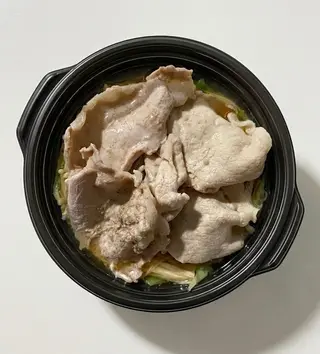 Shabu-shabu with sliced pork only