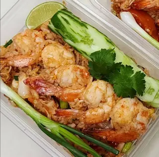 Fresh shrimp fried rice