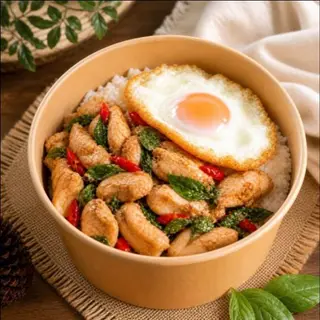 Chicken with basil (pieces)