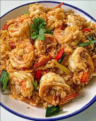Tom Yum Shrimp Fried Rice