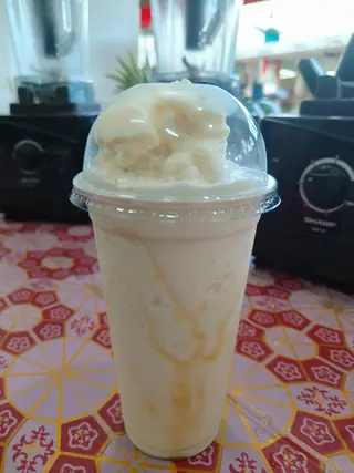 Fresh milk and honey smoothie
