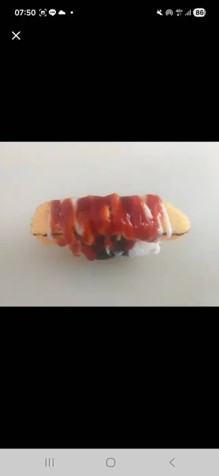 ซูชิไข่หวานย่างซอสเผ็ดเกาหลี
