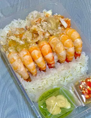 ข้าวกุ้งแกะ(พิเศษ)