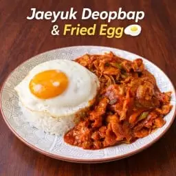 Jaeyuk Deopbap + Fried Egg (Best Seller )