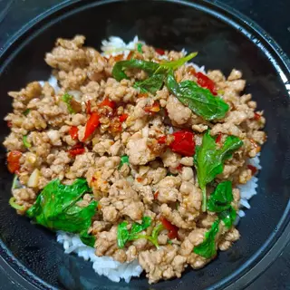 ข้าวกะเพราหมูสับ