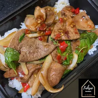 ข้าวกะเพราตับ