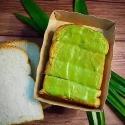 Pandan Custard Toast (1 slice)