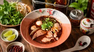 Pork boat noodles