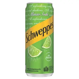 ชเวปส์มะนาวโซดา 330มล. Schweppes Lime Soda 330ml.
