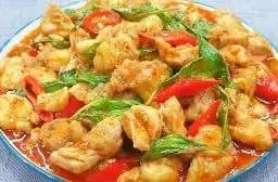 ข้าวราดผัดพริกแกงไก่
