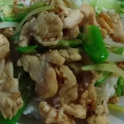 ผัดพริกสดหมูชิ้น