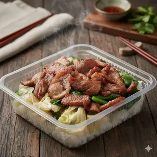 ข้าวหมูทอด