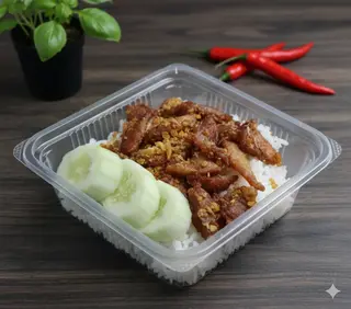 หมูทอดกระเทียม
