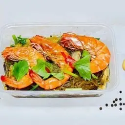 กุ้งอบวุ้นเส้น   (ตามไซส์กุ้ง21-28ตัวโล) (ปริมาณกุ้งตามไซส์กุ้ง แต่ละวัน)